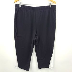 Roaman's Blank White Pull On Comfy Lounge Capri Leggings‎ Size 18 20 2X